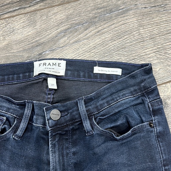• Frame Denim • Women’s Le Skinny De Jeanne Skinny Leg Manor Avenue Blue 27 - Picture 4 of 5